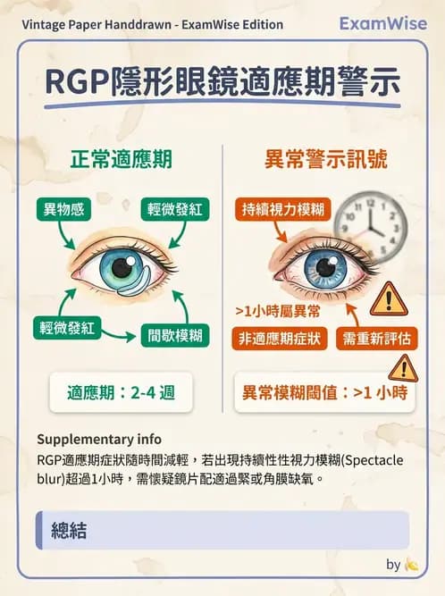驗光生 - 硬式隱形眼鏡驗配原則與臨床決策 - AI 圖文解析預覽