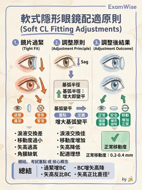 驗光生 - 硬式隱形眼鏡驗配原則與臨床決策 - AI 圖文解析預覽