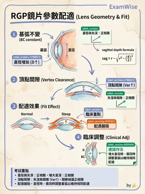 驗光生 - 硬式隱形眼鏡鏡片設計參數 - AI 圖文解析預覽