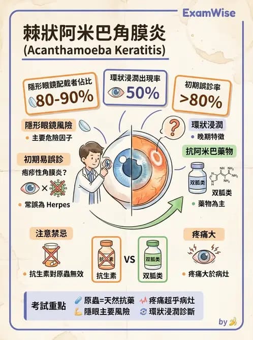 驗光生 - 感染性與炎症性角膜結膜炎 - AI 圖文解析預覽
