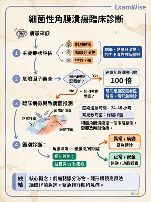 驗光生 - 感染性與炎症性角膜結膜炎 - AI 圖文解析預覽