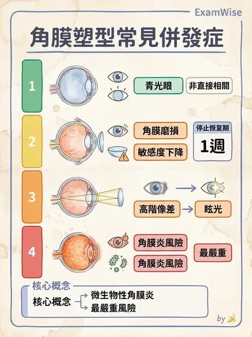 驗光生 - 硬式隱形眼鏡螢光染色評估與特殊臨床適應症 - AI 圖文解析預覽