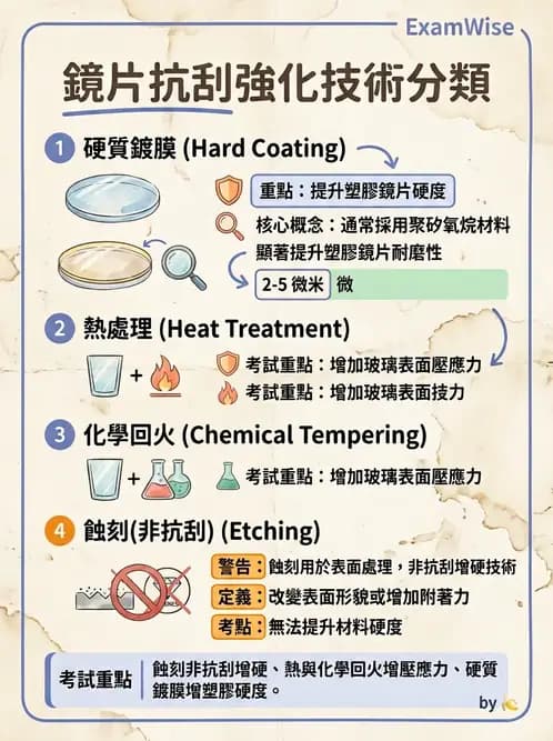 驗光生 - 鏡片鍍膜與光學處理 - AI 圖文解析預覽