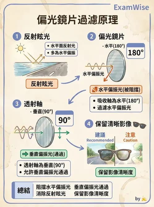 驗光生 - 偏振光、色散與色像差 - AI 圖文解析預覽