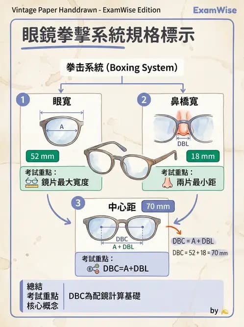 驗光生 - 鏡架材料、規格測量與特殊用途眼鏡 - AI 圖文解析預覽
