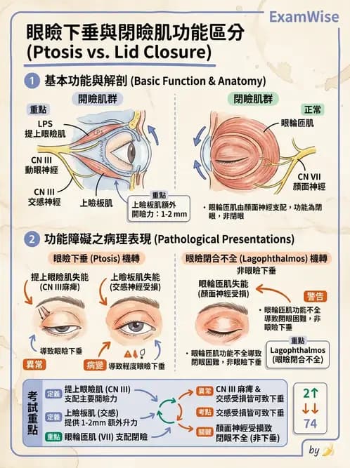 驗光生 - 眼窩骨解剖、眼瞼與結膜 - AI 圖文解析預覽
